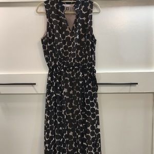 Anne Klein sleeveless polka dot midi dress